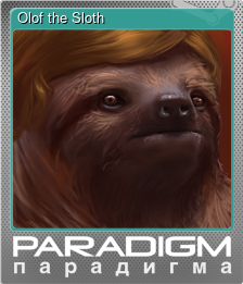 Series 1 - Card 1 of 8 - Olof the Sloth