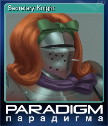 Series 1 - Card 8 of 8 - Secretary Knight