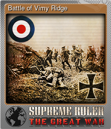 Series 1 - Card 4 of 10 - Battle of Vimy Ridge