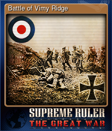 Series 1 - Card 4 of 10 - Battle of Vimy Ridge