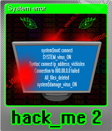 Series 1 - Card 4 of 5 - System error