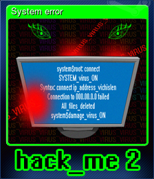 Series 1 - Card 4 of 5 - System error