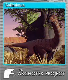 Series 1 - Card 5 of 7 - Gallimimus