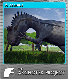 Series 1 - Card 1 of 7 - Allosaurus