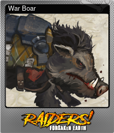 Series 1 - Card 5 of 6 - War Boar