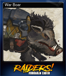 Series 1 - Card 5 of 6 - War Boar