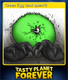 Series 1 - Card 8 of 8 - Green Egg (and spam?)
