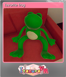 Series 1 - Card 4 of 5 - favorite frog