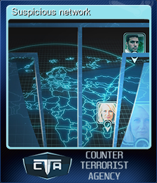 Series 1 - Card 3 of 7 - Suspicious network