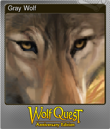 Series 1 - Card 2 of 6 - Gray Wolf