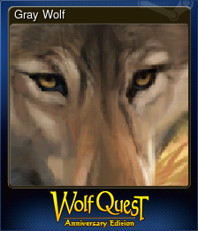 Series 1 - Card 2 of 6 - Gray Wolf