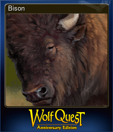 Series 1 - Card 6 of 6 - Bison