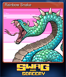 Series 1 - Card 4 of 6 - Rainbow Snake