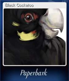 Series 1 - Card 1 of 7 - Black Cockatoo