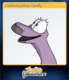 Series 1 - Card 2 of 7 - Nothronychus family