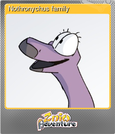 Series 1 - Card 2 of 7 - Nothronychus family