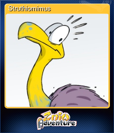 Series 1 - Card 6 of 7 - Struthiomimus