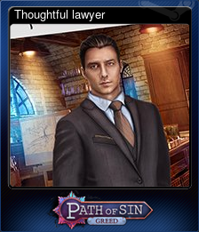 Series 1 - Card 3 of 5 - Thoughtful lawyer