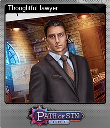Series 1 - Card 3 of 5 - Thoughtful lawyer