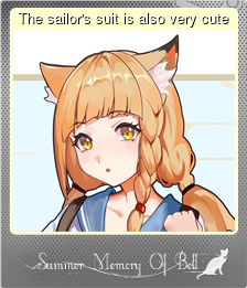 Series 1 - Card 7 of 15 - The sailor's suit is also very cute