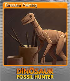 Series 1 - Card 2 of 7 - Dinosaur Painting