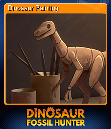 Series 1 - Card 2 of 7 - Dinosaur Painting