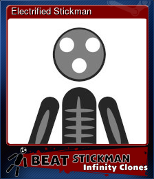 Series 1 - Card 6 of 6 - Electrified Stickman