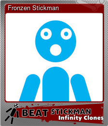 Series 1 - Card 2 of 6 - Fronzen Stickman