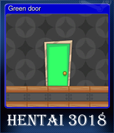 Series 1 - Card 4 of 5 - Green door