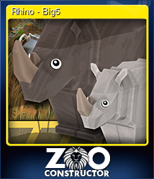 Series 1 - Card 5 of 5 - Rhino - Big5
