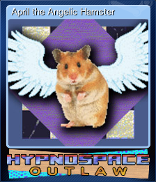 Series 1 - Card 1 of 5 - April the Angelic Hamster