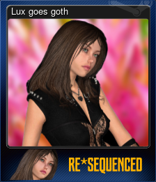 Series 1 - Card 3 of 10 - Lux goes goth