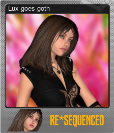 Series 1 - Card 3 of 10 - Lux goes goth