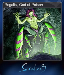 Series 1 - Card 11 of 15 - Regalis, God of Poison
