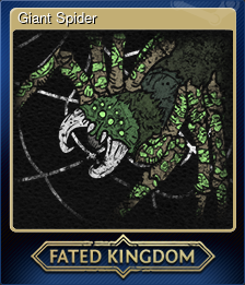 Series 1 - Card 11 of 15 - Giant Spider