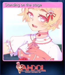Series 1 - Card 5 of 7 - Standing on the stage