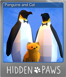 Series 1 - Card 1 of 5 - Penguins and Cat