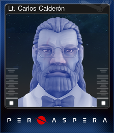 Series 1 - Card 2 of 6 - Lt. Carlos Calderón