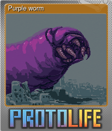 Series 1 - Card 2 of 5 - Purple worm