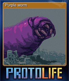 Series 1 - Card 2 of 5 - Purple worm
