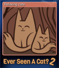 Series 1 - Card 2 of 5 - Relaxing cats