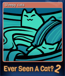 Series 1 - Card 3 of 5 - Sleepy cats