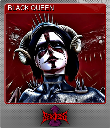 Series 1 - Card 1 of 7 - BLACK QUEEN