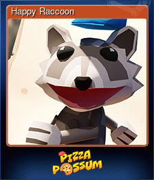 Series 1 - Card 2 of 5 - Happy Raccoon