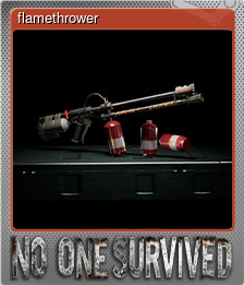 Series 1 - Card 3 of 8 - flamethrower