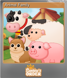 Series 1 - Card 5 of 5 - Animal Family