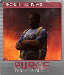 Series 1 - Card 1 of 5 - RECRUIT - SURVIVOR