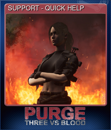 Series 1 - Card 5 of 5 - SUPPORT - QUICK HELP