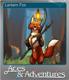 Series 1 - Card 5 of 8 - Lantern Fox