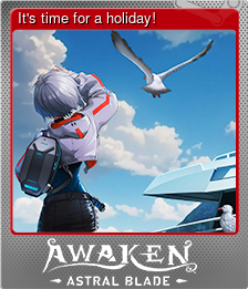 Series 1 - Card 6 of 6 - It's time for a holiday!